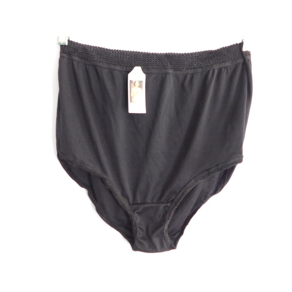 Vintage Sophia Panty Black Brief Style 82141 Size XXXXL